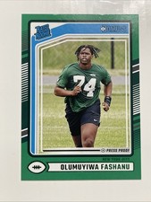 2024 Donruss #330 Olumuyiwa Fashanu Press Proof Green