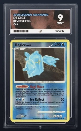 Pokémon TCG Regice Reverse Holo Ace Graded 9 🔥 POP 1