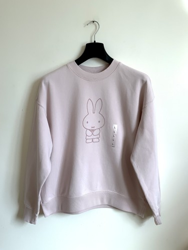 UNIQLO Miffy in Bloom Sweatshirt - Pink - Größe L Large Relaxed Fit Neu mit Etikett - Bild 3 von 8