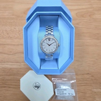 Swarovski Matrix 3-link Watch, Metal Bracelet, Silver, Stainless