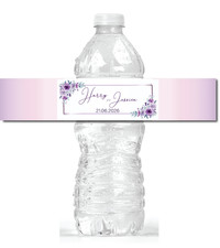 20x Water Bottle Labels - Welcome Wedding  - Nikkah Mendhi Dholki Occasion D2