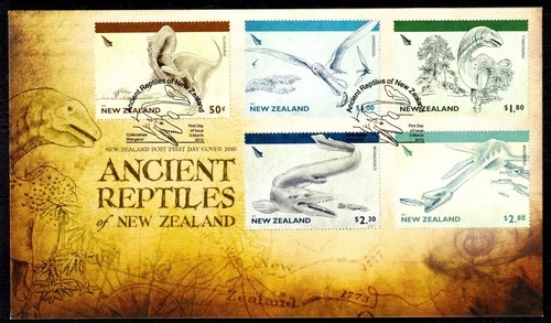 New Zealand 2010 Ancient Reptiles Set First Day Cover FDC SC 2293-2297