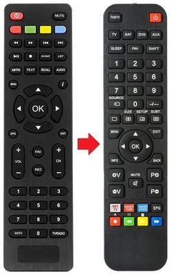 Fernbedienung geeignet für PREMIUMX RDS-523HD | RDS523HD