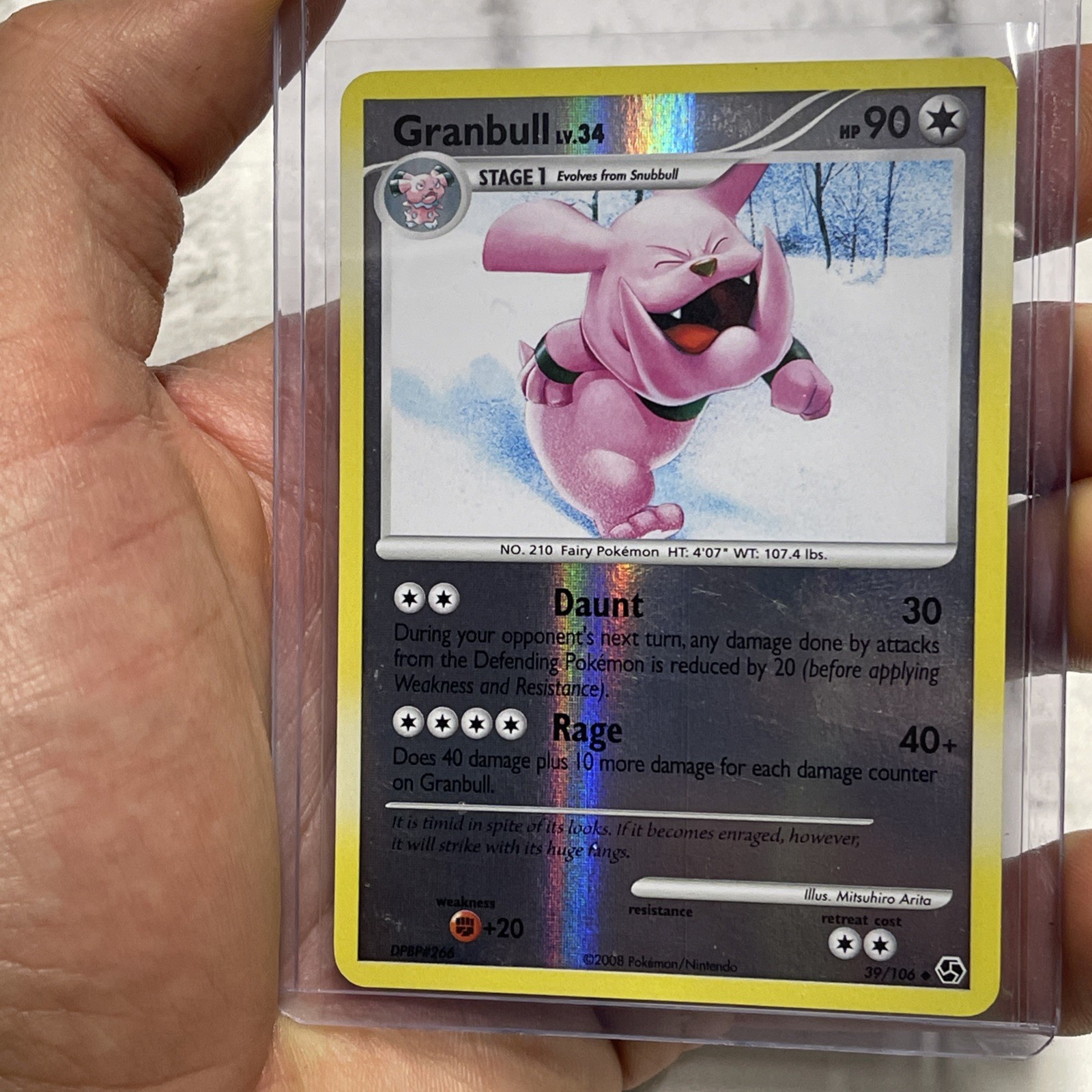 Pokémon Granbull 39/106 - Great Encounters Reverse Holo LP Uncommon Pokemon Card