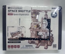 ROKR 3D Puzzles Space Shuttle-Dynamic Launch Base with Motorized Lift, LED Light