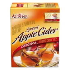 Alpine SPICED APPLE CIDER Original Drink Mix 22 Count K-Cup Pods Keurig BB 8/25