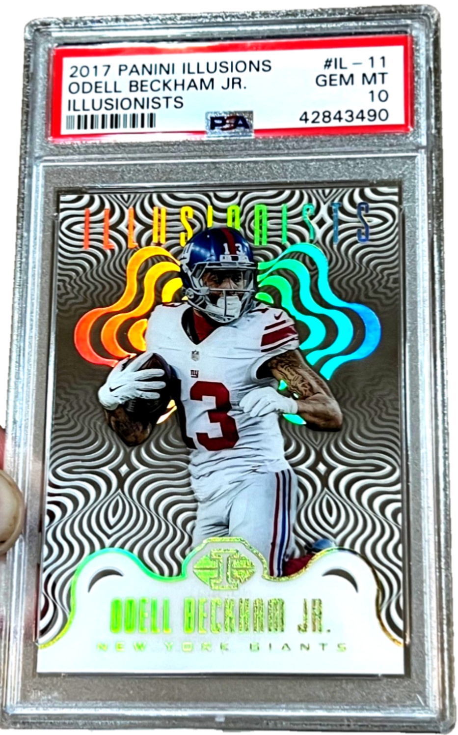 2017 Odell Beckham Jr Panini Illusions Illusionists PSA 10 Acetate SP Pop 1 !! view 2