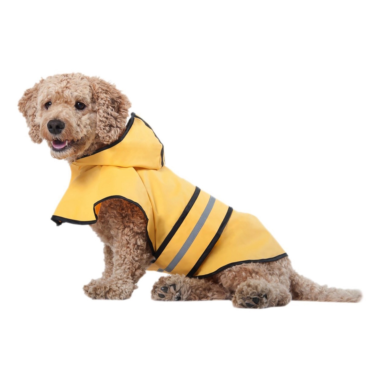 Ethical Fashion Pet Rainy Days Slicker  Yellow Large Raincoa