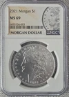 2021 Morgan Silver Dollar NGC MS69 Philadelphia 100th Anniversary .999 Silver