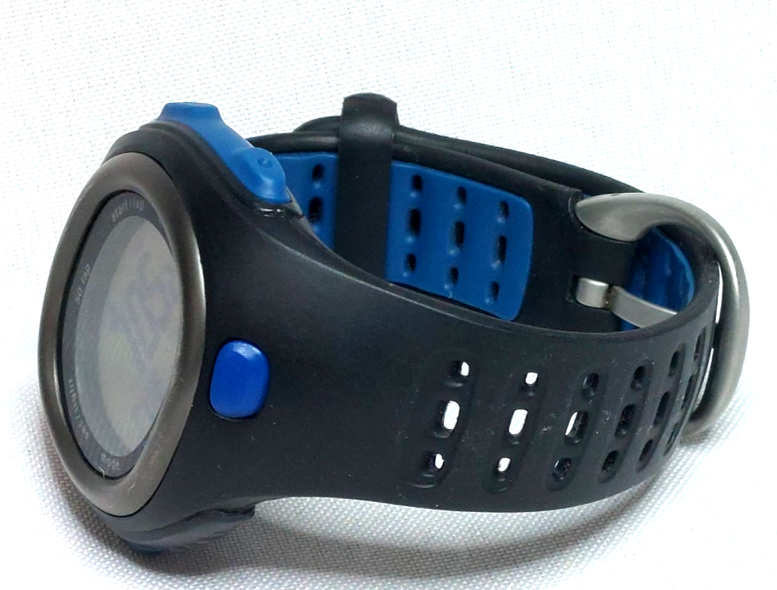 Nike Triax C8 Digital Black and Blue Sports Watch - New Battery | eBay