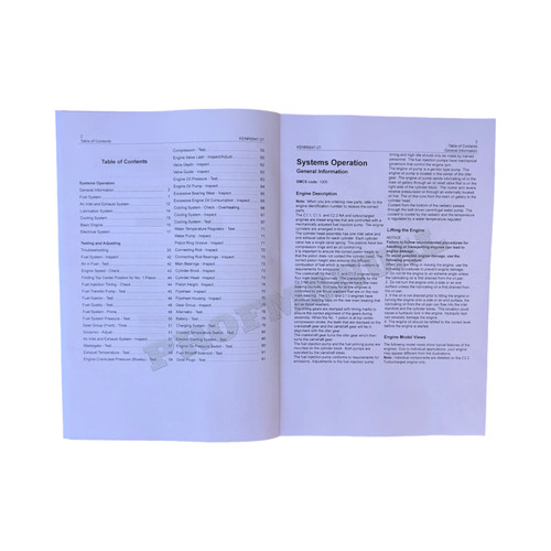 Caterpillar Cat C1.1 C1.5 С2.2 Engine Operation Test Adjusting Service Manual - Picture 3 of 5