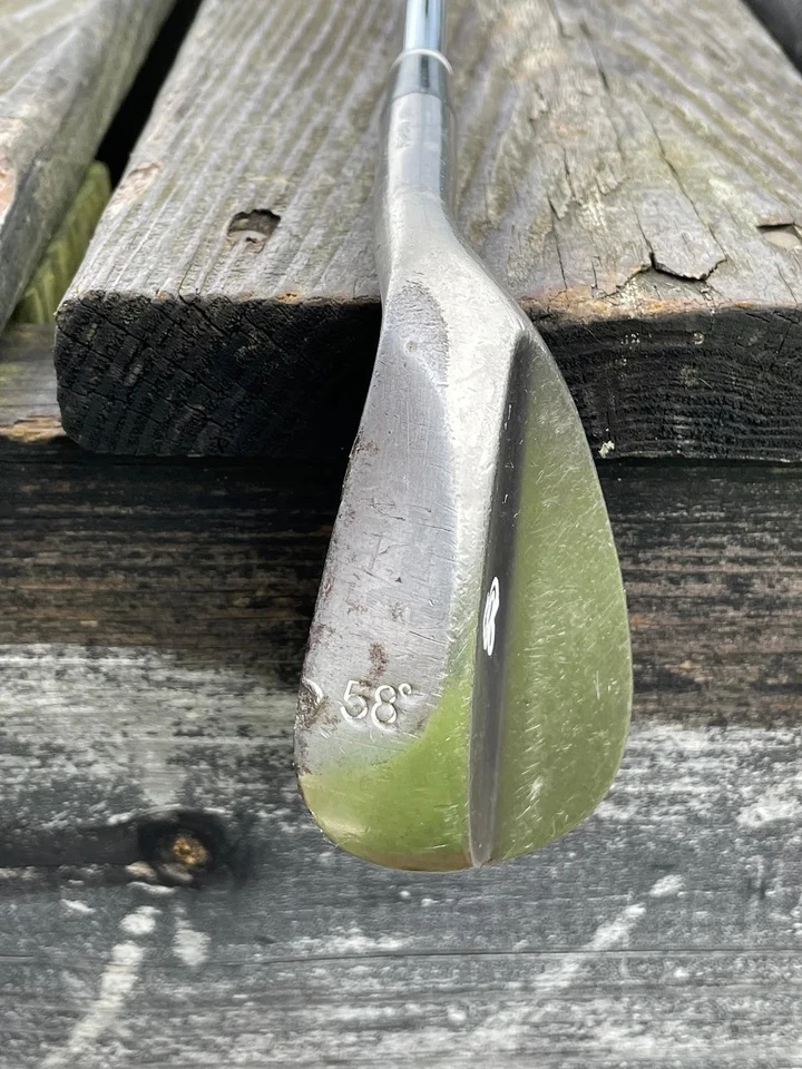 Scratch 58° Lob Wedge Steel Stiff Flex Shaft Lamkin Crossline Grip - Image 2 of 4