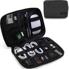 Electronics Organizer Travel Case, Small Cord Bag, Tech Organizer as Travel Acce