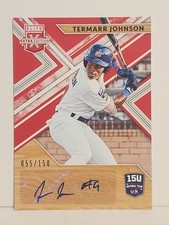 2019 Panini Elite Extra Edition Auto Red #/150 Termarr Johnson RC Pirates 15U-TJ