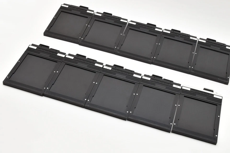 TOYO 4x5 Cut Sheet Film Holder Back Lot of 10 w/Box [Near Mint] Japan #2549958 - Image 4 of 4