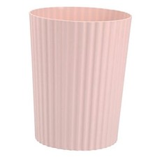 Pink Round Plastic Wastebasket - Small Trash Can 1.8 Gallons