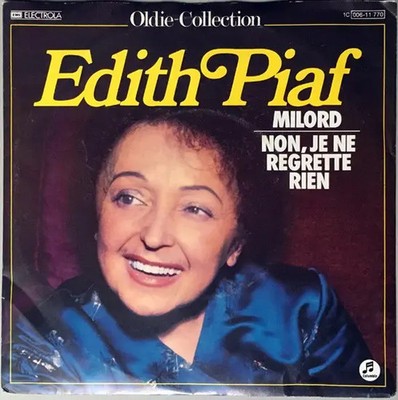 Edith Piaf Milord / Non Je Ne Regrette Rien Vinyl Single 7inch NEAR MINT