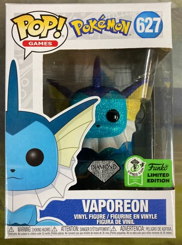 Funko POP! Pokemon Vaporeon Diamond Glitter Emerald City Comic-Con Exclusive