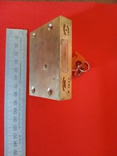 VINTAGE BRASS 5LEVER  till / DRAWER LOCK  - NEW OLD STOCK. with key