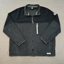 Under Armour Polartec Maxx Jacket Men XXL Black Fleece Full Zip Outdoor Gorpcore