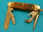 VINTAGE WW2 ULSTER MILITARY BONE USMC ARMY NAVY USCG ENGINEERS DEMOLITION KNIFE
