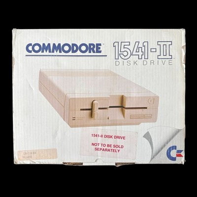 Commodore 1541-II Disk Drive with Power Supply - Untested