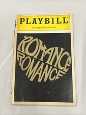 Playbill Romance Romance Playbill Helen Hayes Theatre 1988 Vintage