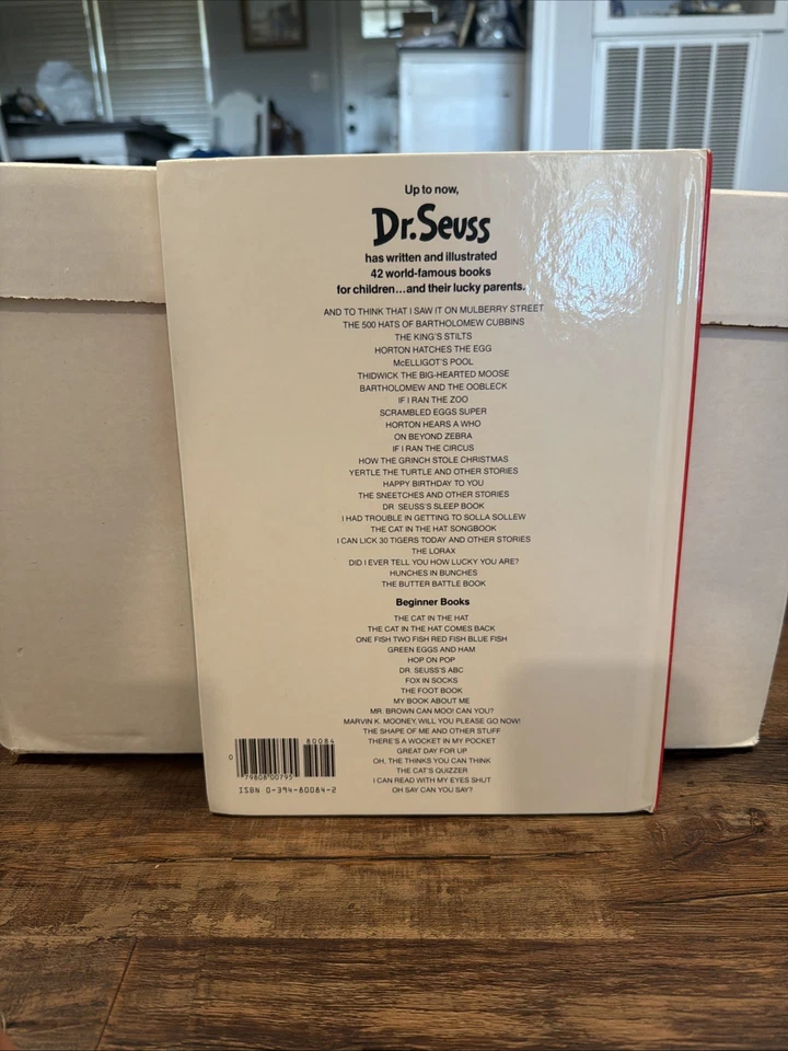 On Beyond Zebra! By Dr. Seuss 1955 / 1983 Grolier Book Club Edition Hardcover Foto 2 de 4