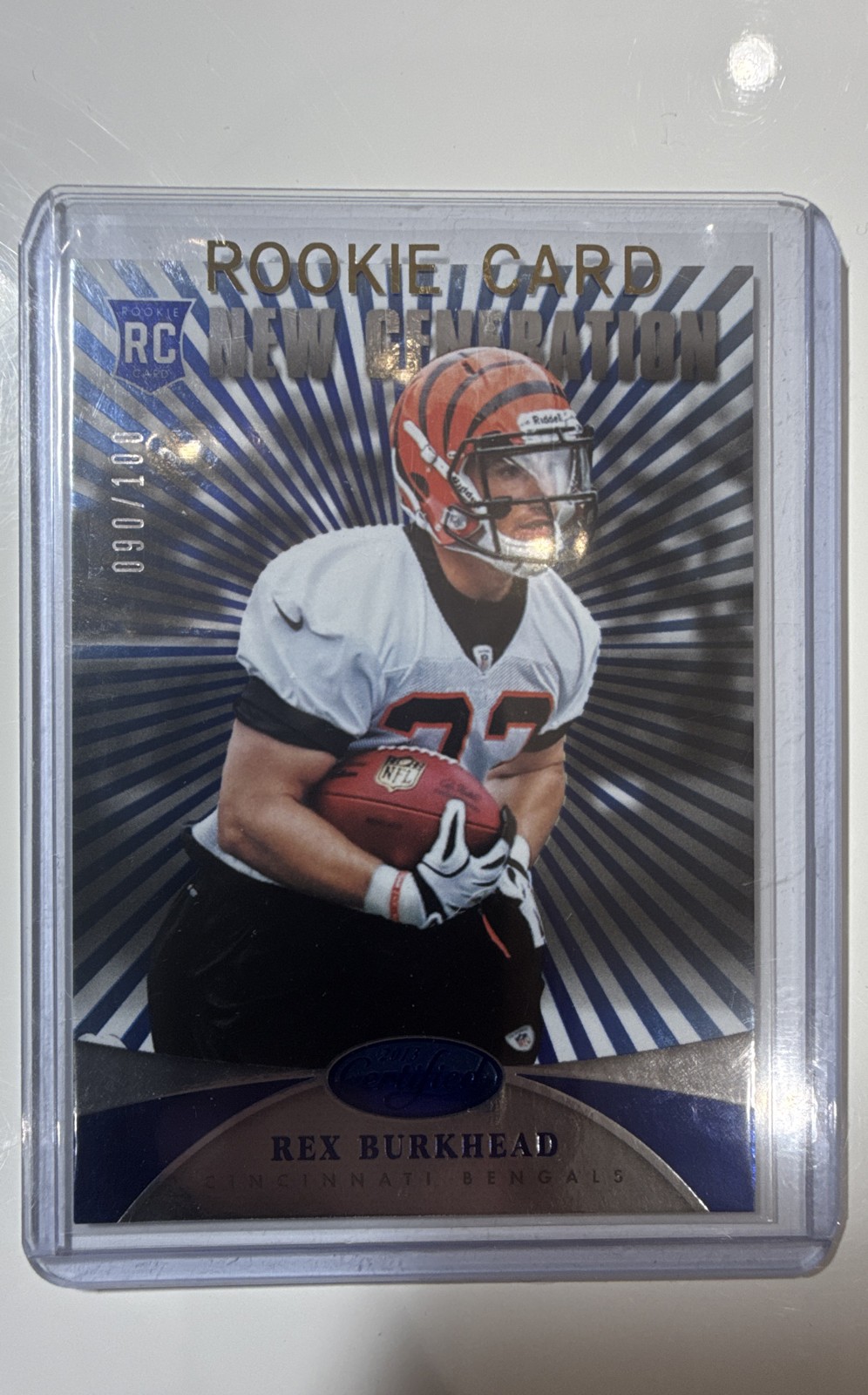 Rex Burkhead Panini Certified #275 Base