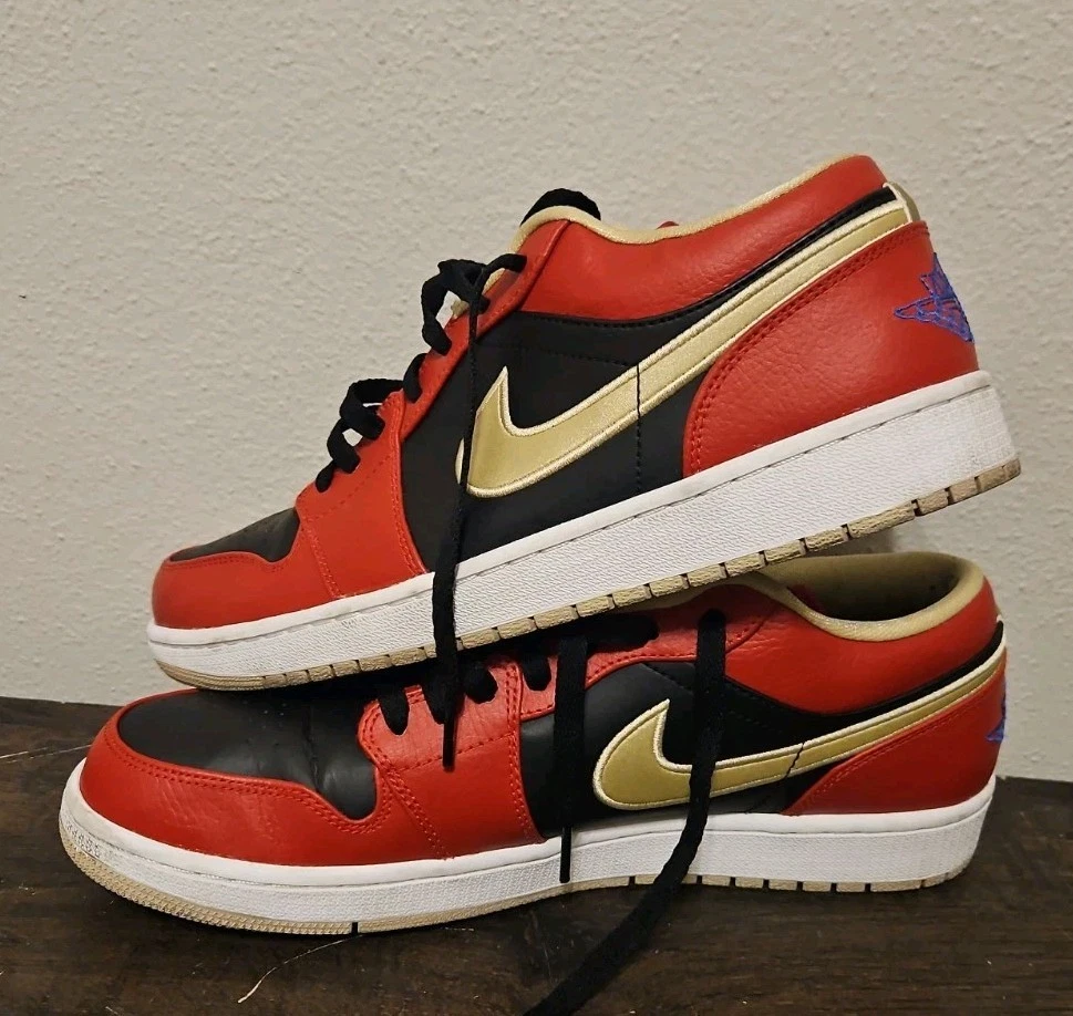 Jordan 1 Retro Low Gym Red Gold for Sale | Authenticity Guaranteed