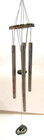 1980's Handcrafted 24" Tall Resonant Wind Tube Chime w Hand Painted Ceramic Pig
