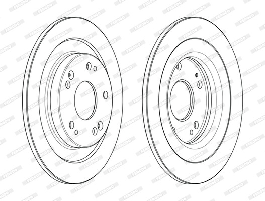 2x Brake Disc for HONDA:CIVIC IX,CIVIC IX Tourer,CIVIC VIII Saloon 42510TV0E00