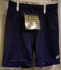 GK Elite Shorts -Youth Adult Medium Gymnastic/Cheer/Dance - Purple Spandex Nylon