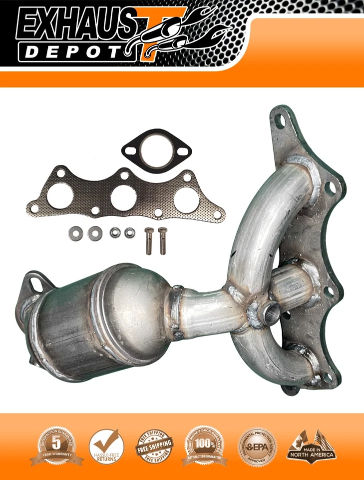 Convertidor catalítico colector para Mitsubishi Endeavor 3,8 L 2004-2011 delantero Foto 3 de 4