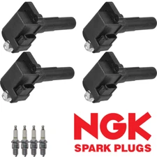 4x Ignition Coil & 4x NGK Platinum Spark Plug For 2002 Subaru Impreza 2.0L UF480