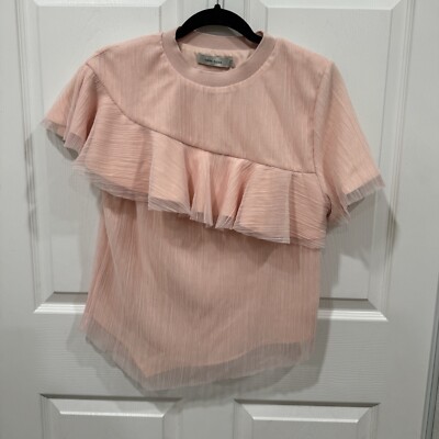 トップス oneu tulle chiffon blouse baby pink s-l400.jpg