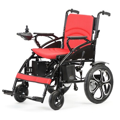 Foldable Electric Wheelchair Heavy Duty Motor Powered Electric Wheelchair