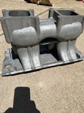 Edelbrock Bbc Chevy Tunnel Ram Intake Manifold Vintage Original Nostalgia Rod