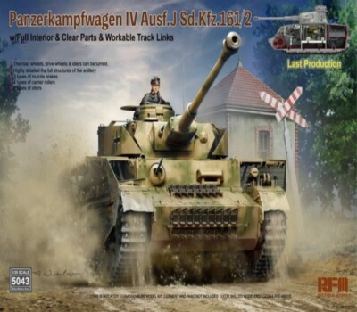 RYEFIELD MODEL RFM RM-5043 1/35 Pz.Kpfw.IV Ausf.J Last Production w/Interior
