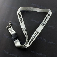 SILVER Lanyard For Honda Accord Civic Cell Phone Key Chain Strap Quick Release