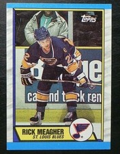 1989-90 89/90 Topps NHL Hockey #116 Rick Meagher St. Louis Blues