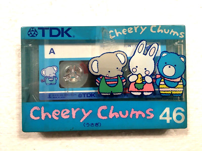 TDK Cheery Chums 46  audio cassette blank tape sealed Made in Japan Type I