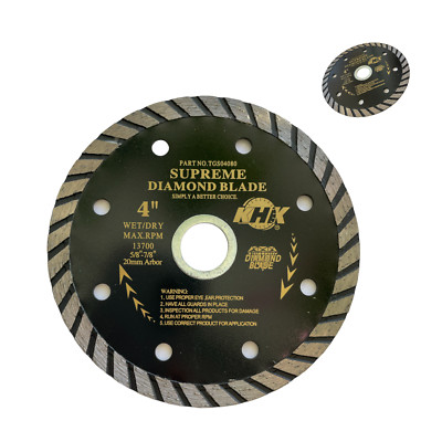 3 Pack 4'' Supreme Granite Turbo Diamond Saw Blade Cut Granite Stone Concrete
