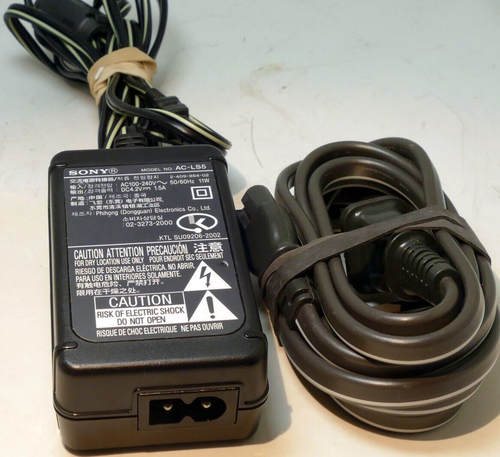 Sony AC-LS5 AC Power Adaptor Cyber-Shot DSC-H3 DSC-H50 DSC-H7 DSC-H9 ...