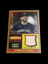 2025 Topps Heritage - Carlos Correa #CCR-CC Clubhouse Collection Gold /99