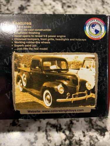 Bloomsburg Fair Assoc 1940 Ford Pickup Truck 1:32 Scale by Colors Bright NIB - Picture 9 of 11