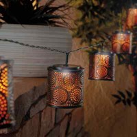 Led Solar Lampion Deko Lichterkette Laternen Garten Leuchte Lampe Sonnenschirm
