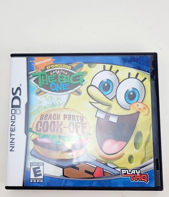 Cook Off Ds SpongeBob VS The Big One Beach Party Cook-Off (Nintendo DS, 2009 ...