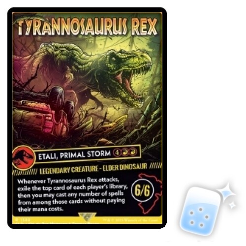 TYRANNOSAURUS REX (ETALI, PRIMAL STORM) (1389) Secret Lair Magic MTG MINT CARD - Bild 1 von 1