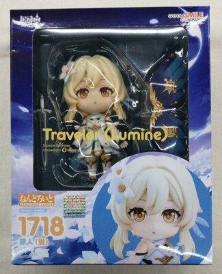 W/Box Nendoroid 1718 Genshin Impact Traveler(Lumine) Figure Good